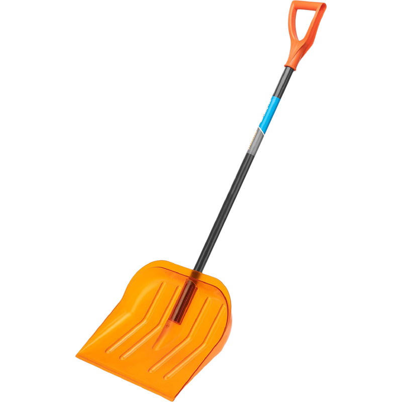 Изображение товара Лопата для уборки снега Сибртех пластик 46.5x41 см с черенком 100 см зимний инструмент