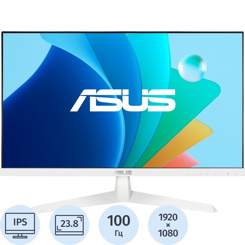 Изображение товара Монитор 23.8" Asus VY249HF-W белый