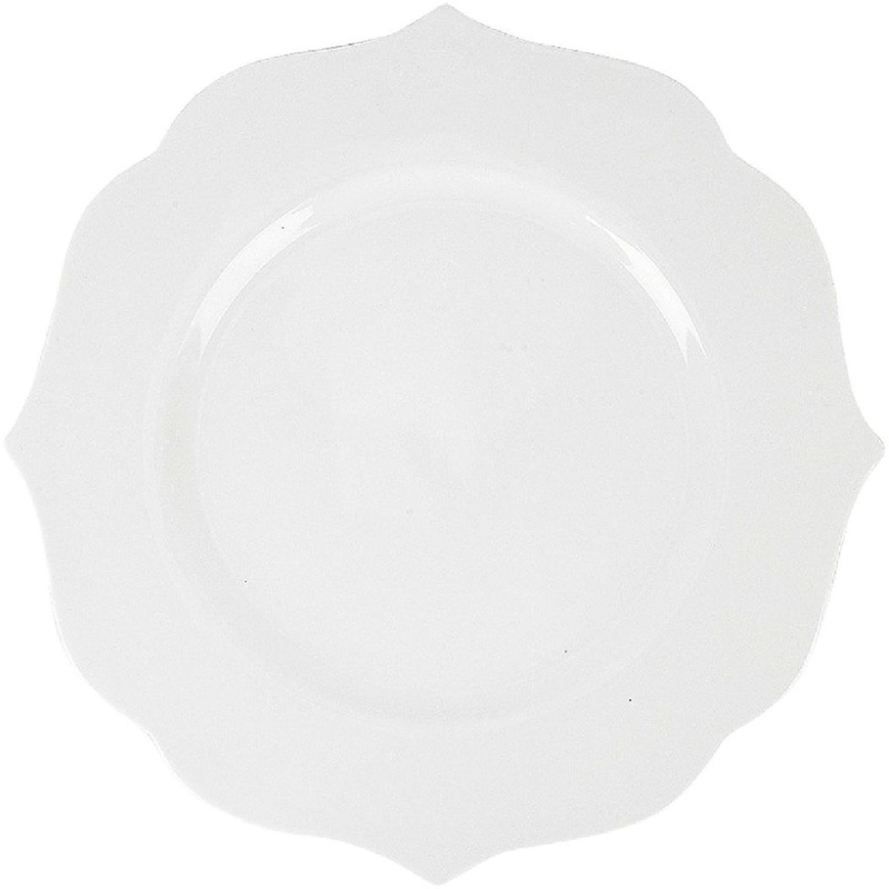 Изображение товара Обеденная фарфоровая тарелка Nouvelle Home Belle 16 см белая 2 шт