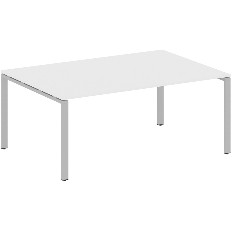 Изображение товара Стол для переговоров Metal System Style БП.ПРГ-1.5 белый/серый