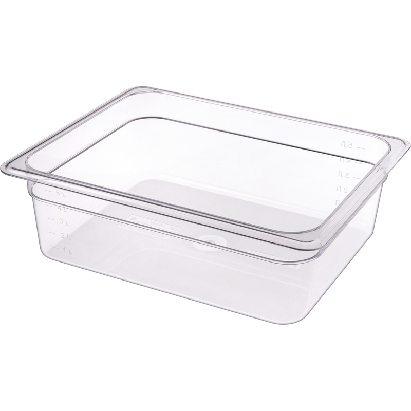 Изображение товара Гастроёмкость Restola GN 1/2 32.5x26.5x10 см 6.13 л поликарбонат профессиональная