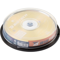 Диск DVD+R BigTech 4.7 ГБ 16x cake box YDVDRB009 (10 штук в упаковке)
