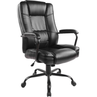 Кресло для руководителя Easy Chair 584 TR чёрное (рециклированная кожа,  металл)