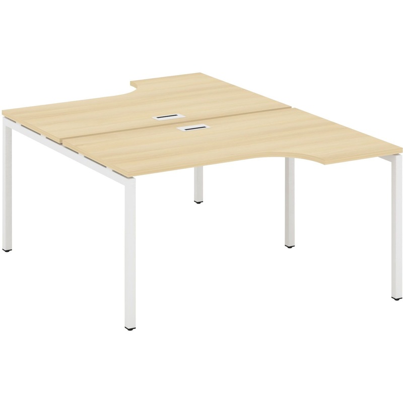 Изображение товара Рабочая станция SN-4P.DRPA-011 двухместная из ЛДСП и металла, стильная и прочная