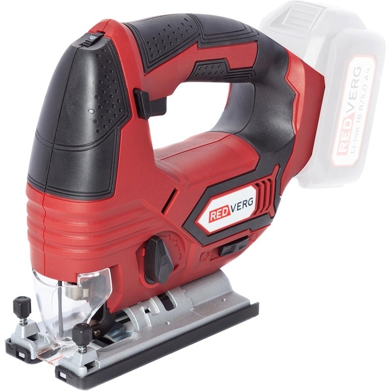 Изображение товара Электролобзик аккумуляторный Redverg D-JS18/U без АКБ и ЗУ