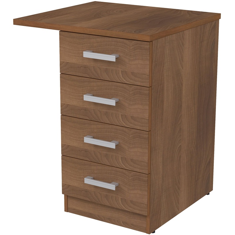 Изображение товара Тумба приставная 2Т.002.5 шамони тёмный 4 ящика Росcия стильная мебель