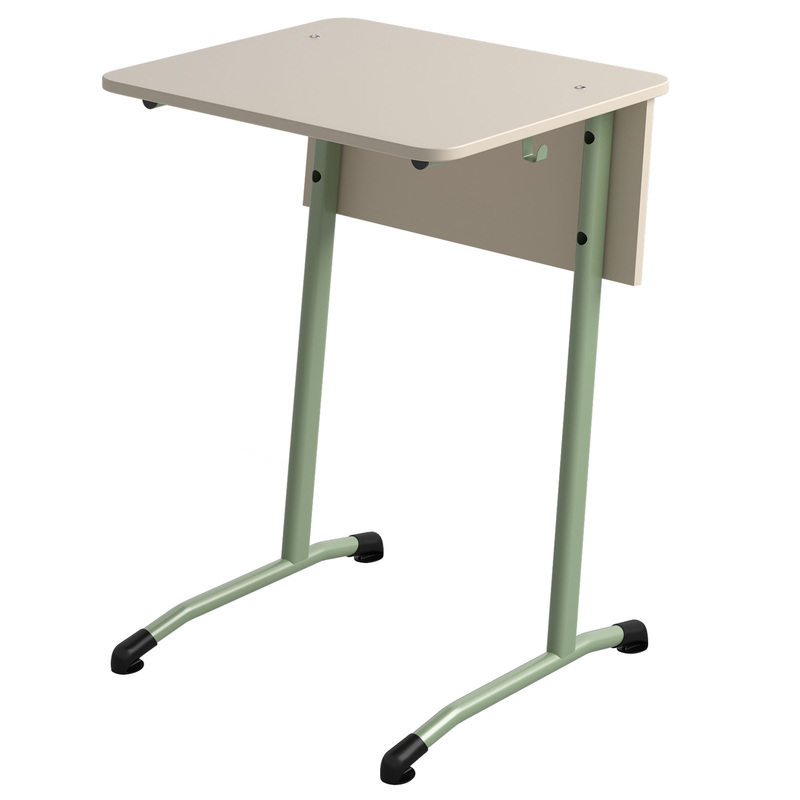 Изображение товара Парта одноместная Гармония с закругленными углами кашемир зеленый рост 6