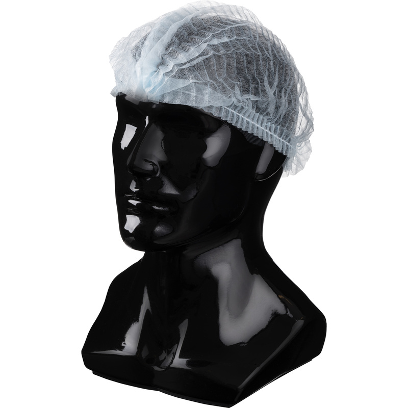 Изображение товара Одноразовая шапочка Шарлотта голубая 100 штук для салонов и медицинских учреждений