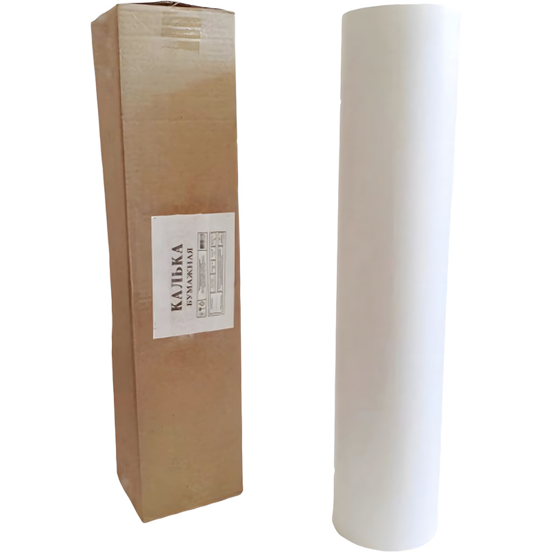 Изображение товара Глянцевая калька Лилия Холдинг 620 мм 175 м плотность 80 г/кв.м для черчения и архивов Изображение товара Глянцевая калька Лилия Холдинг 620 мм 175 м плотность 80 г/кв.м для черчения и архивов