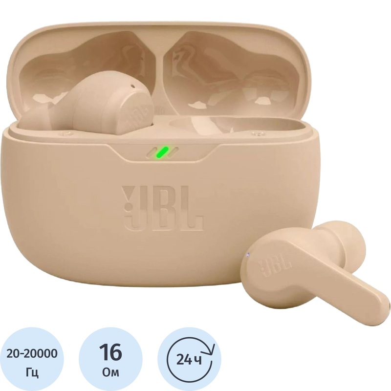 Изображение товара Наушники JBL Wave Beam бежевые (JBLWBEAMBEG) Изображение товара Наушники JBL Wave Beam бежевые (JBLWBEAMBEG)