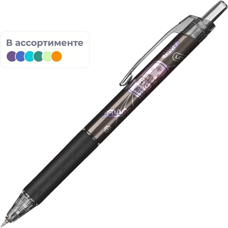 Изображение товара Ручка гелевая автоматическая MG Hello Mars с синей спецчернилами 0.35 мм