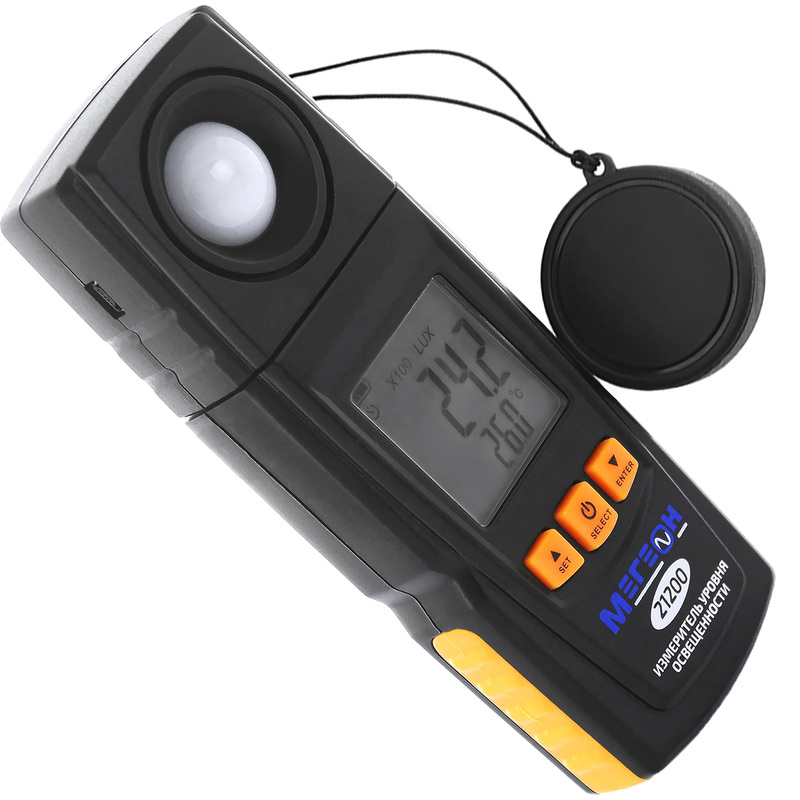 Изображение товара Цифровой люксметр Мегеон 21200 для измерения освещенности и температуры