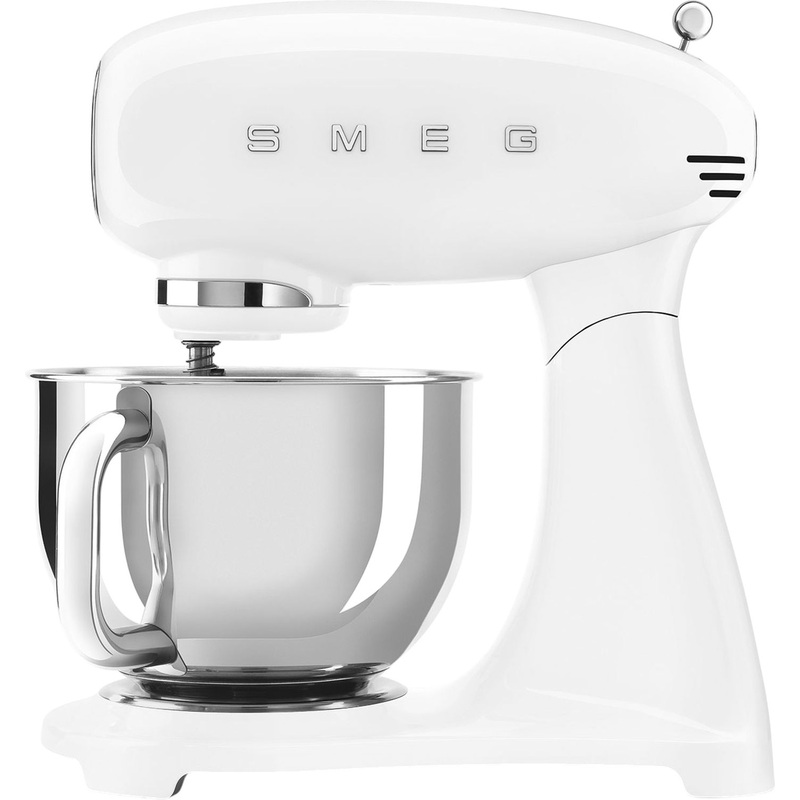 Изображение товара Миксер Smeg SMF03WHEU белый планетарный мощный 800 Вт 10 скоростей
