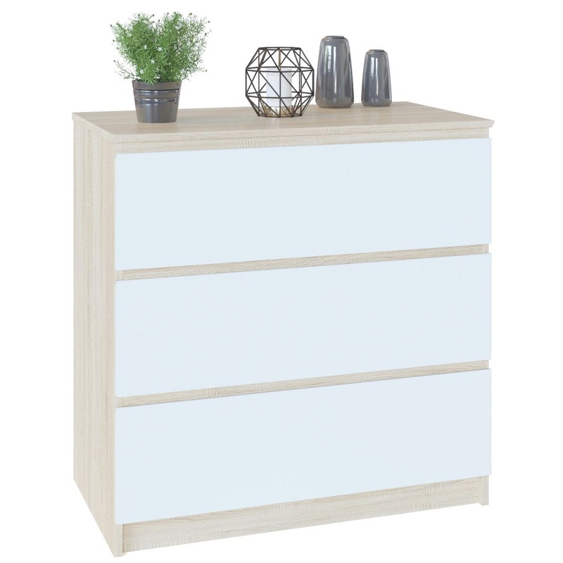 Изображение товара Комод Сокол Т-2р (дуб сонома/белый, 800х446х804 мм)