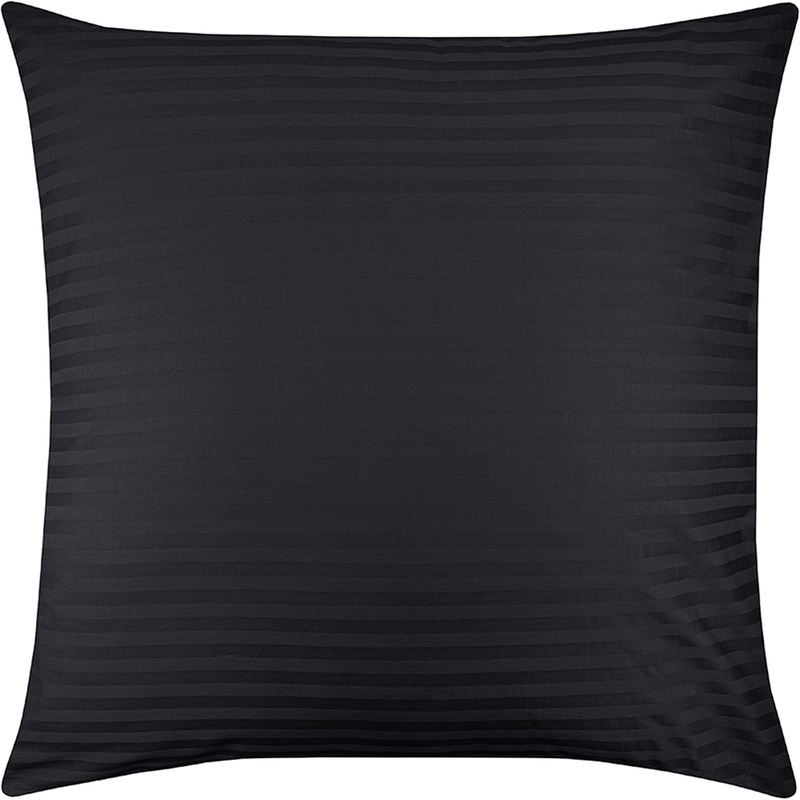 Изображение товара Наволочка Monocolor 70x70 см страйп-сатин графитовая 2 шт Россия