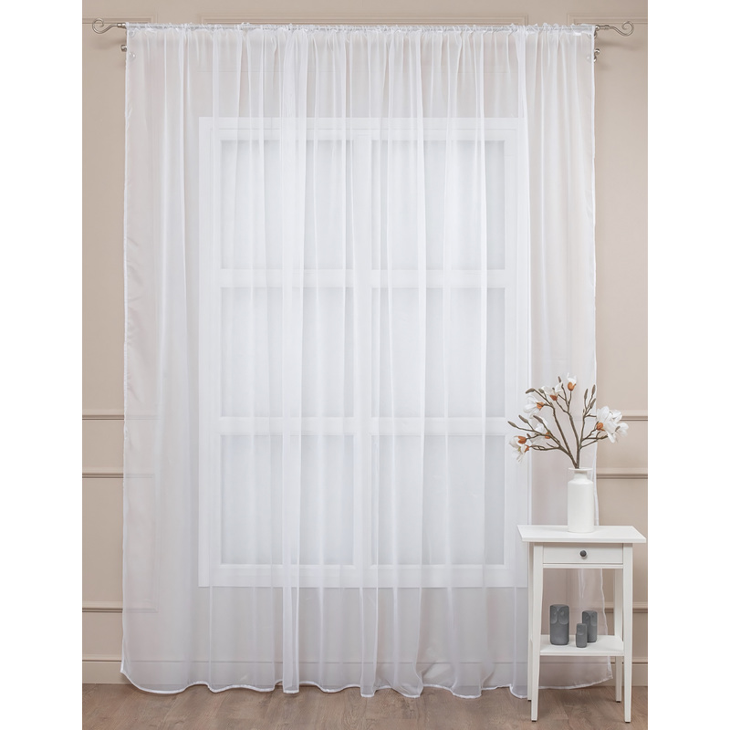 Изображение товара Тюль Amore Mio Однотонная вуаль RR 500x270 см белый