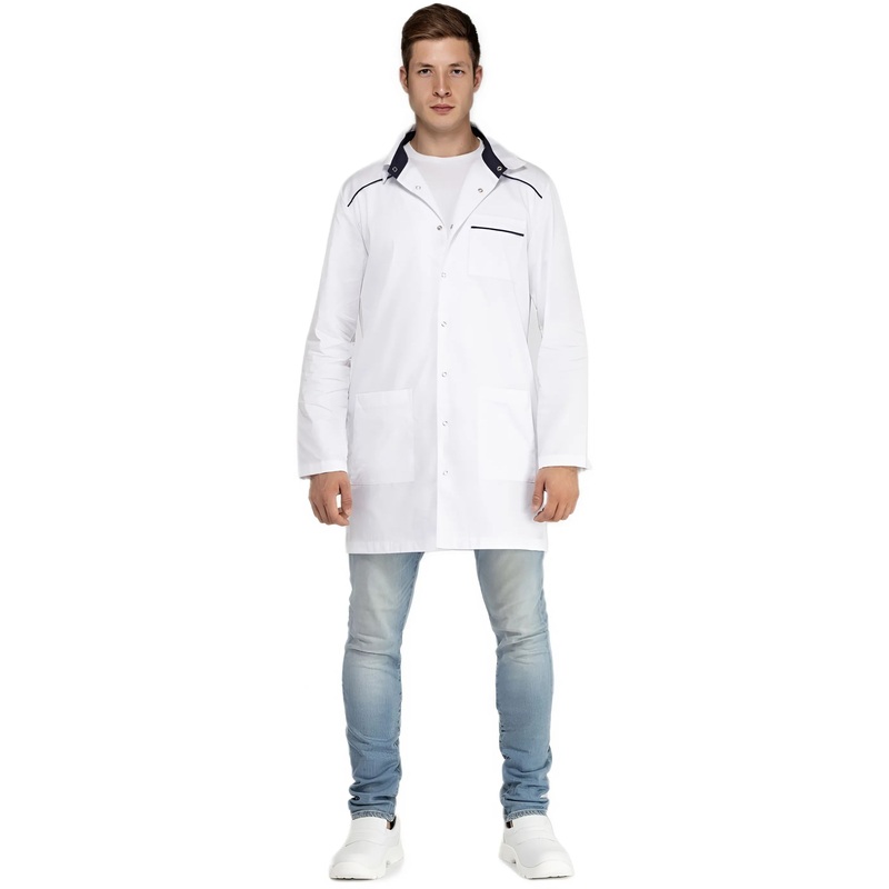 Изображение товара Халат медицинский мужской М22-ХЛ белый размер 48-50