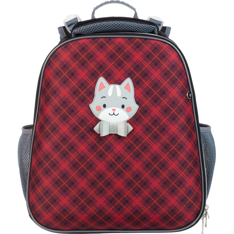 Изображение товара Детский школьный ранец Комус Класс Basic Котик с двумя отделениями и светоотражением