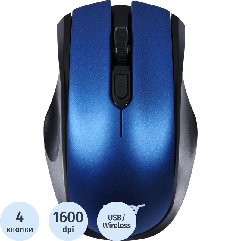 Изображение товара Беспроводная мышь Acer OMR031 черно-синяя - 1600 dpi