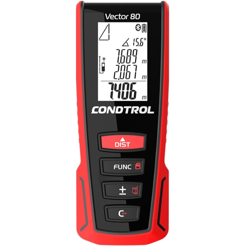 Изображение товара Лазерный дальномер Condtrol Vector 80 80 м Bluetooth профессиональный измерительный прибор