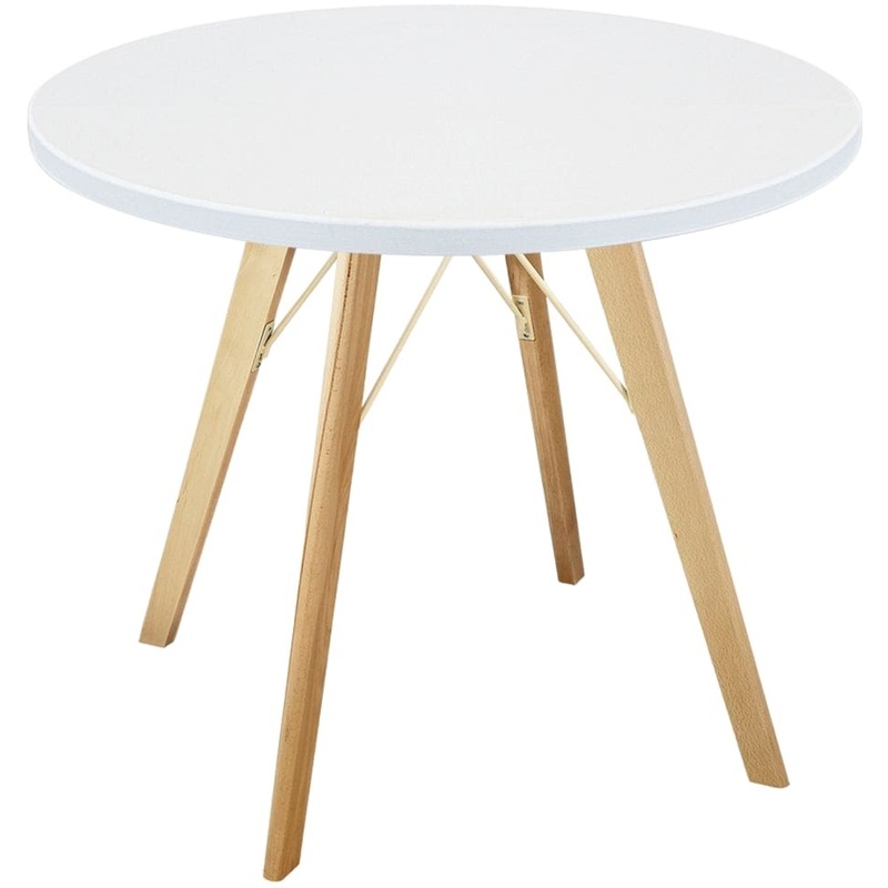 Изображение товара Обеденный стол Sheffilton SHT-TU9 белый шагрень 800 мм круглый