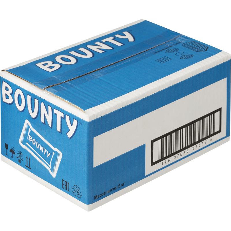Изображение товара Шоколадные батончики Bounty minis с мякотью кокоса 3 кг
