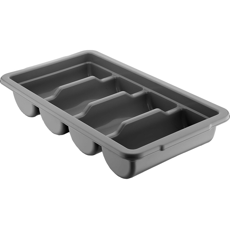 Изображение товара Лоток для столовых приборов Gastroplast 53x29 см серый BPA FREE пластиковый