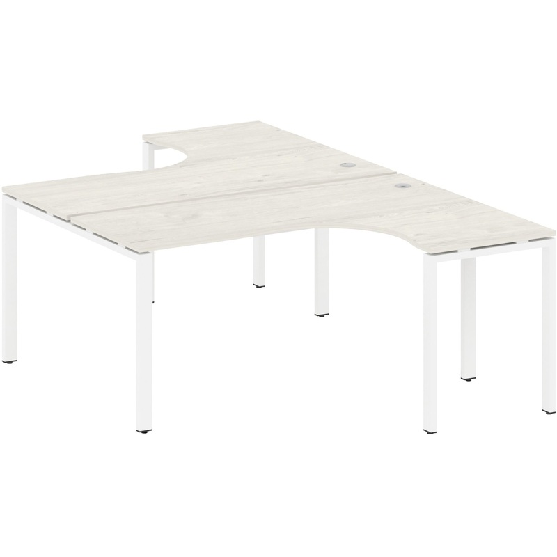 Изображение товара Рабочая станция Metal System Style БП.РАС-СА-2.4 (дуб наварра/белый, 1600x2435x750 мм)