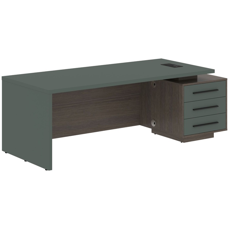 Изображение товара Современный офисный стол с тумбой Velion VCT 2090, 2200х900 мм белорусского производства