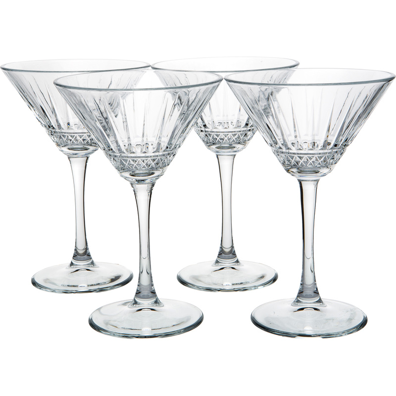 Изображение товара Набор бокалов для коктейлей Pasabahce Элизия 220 мл 4 шт стильная стеклянная посуда