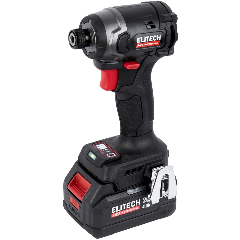 Изображение товара Профессиональный аккумуляторный винтовёрт Elitech HD CS 2003SL с 2 аккумуляторами