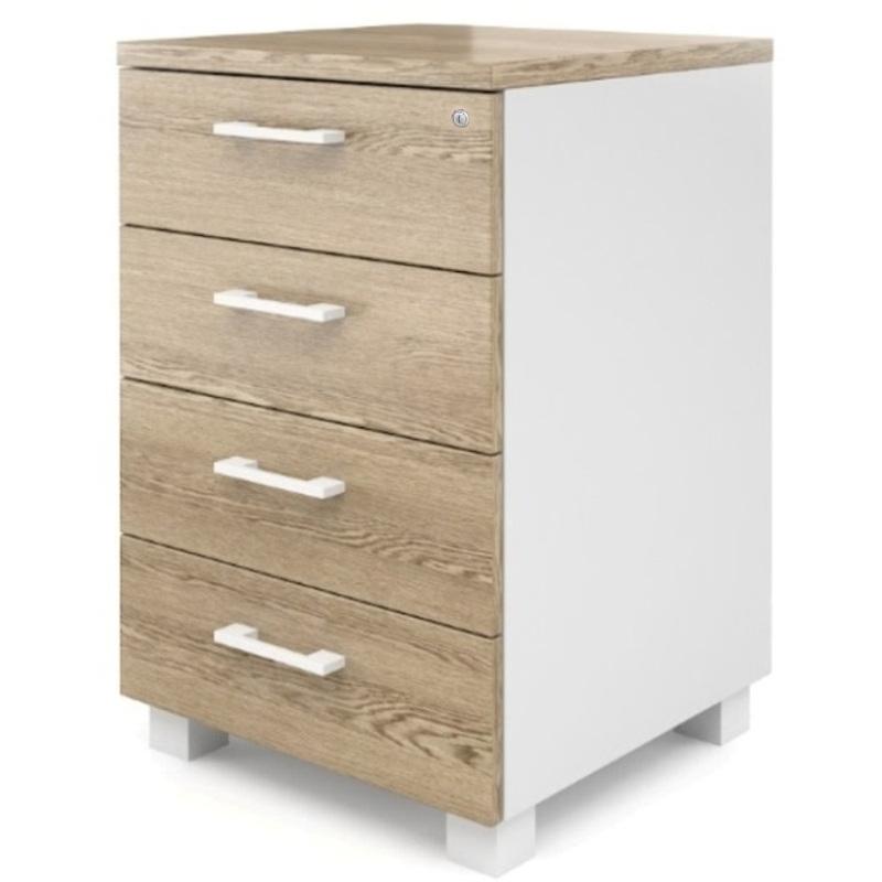 Изображение товара Приставная тумба Alba AL-3.1 с центральным замком и 4 ящиками