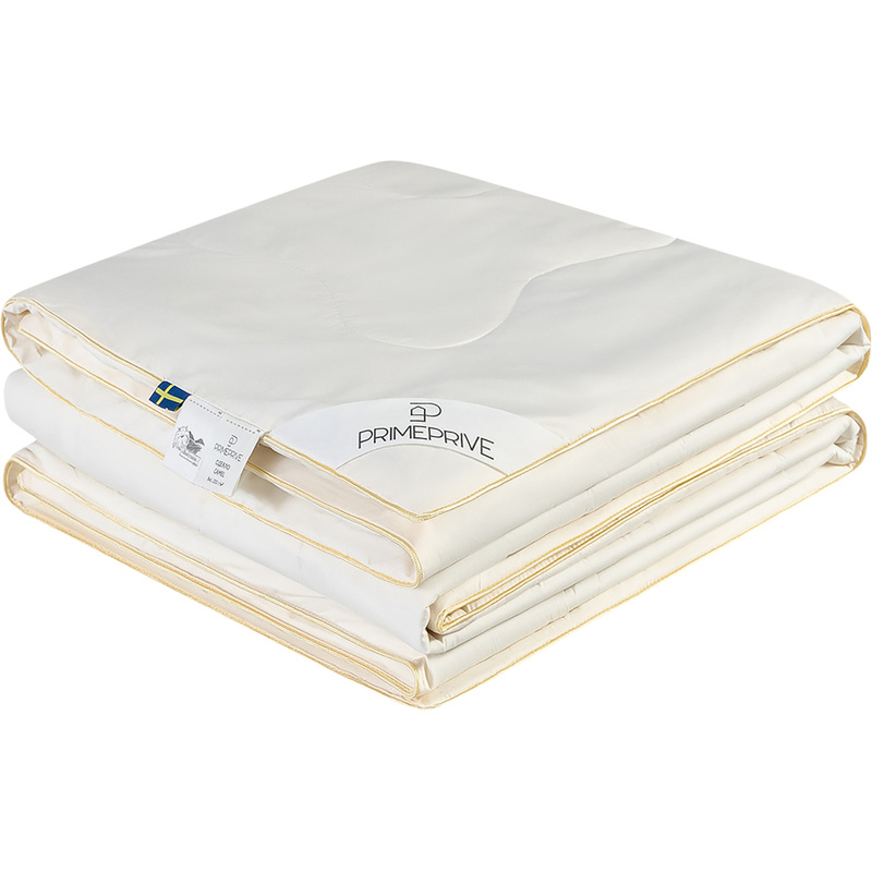 Изображение товара Одеяло 1.5-спальное Prime Prive Merino 140x205 см стёганое с кантом светло-бежевое