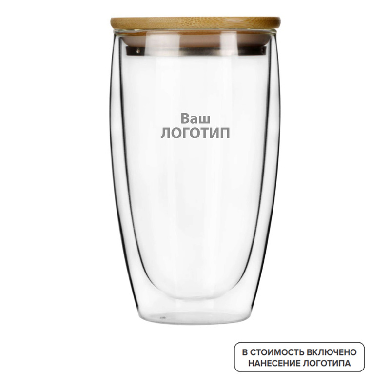 Изображение товара Стакан Batur из боросиликатного стекла 450 мл с индивидуальной гравировкой