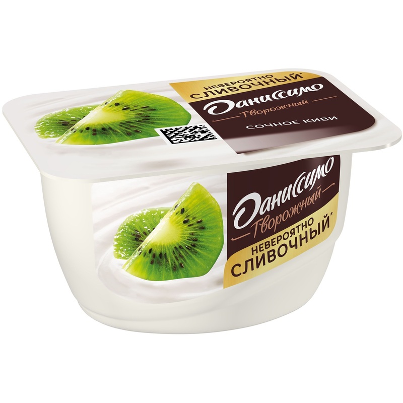 Изображение товара Творожок Даниссимо киви 5.5% 130 г натуральный фруктовый вкус