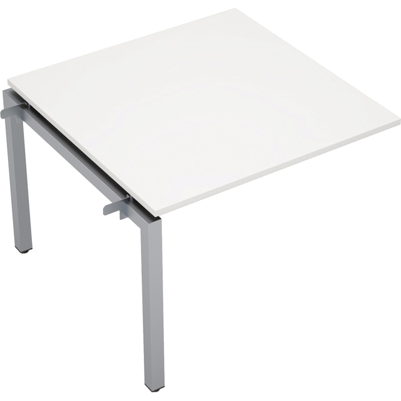 Изображение товара Элемент стола для переговоров Avance 6МПС.501 белый/алюминий матовый 1000х1000х750 мм