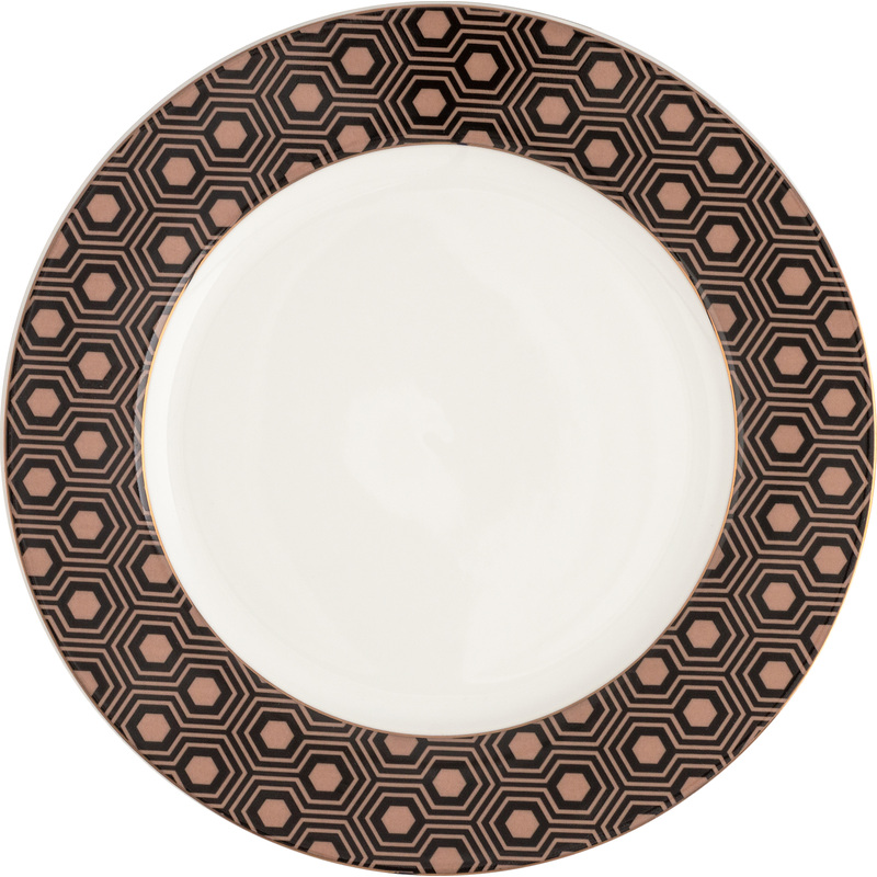 Изображение товара Десертная тарелка Nadoba Mari Anna фарфор 19 см с золотым кантом