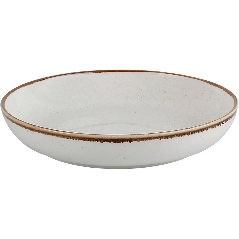 Изображение товара Набор фарфоровых салатников Porland 6 штук диаметр 22 см бежевый