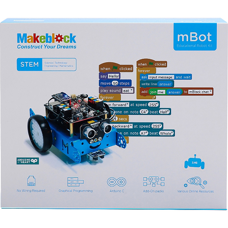 Изображение товара Образовательный робототехнический набор Makeblock mBot Bluetooth от 6 лет