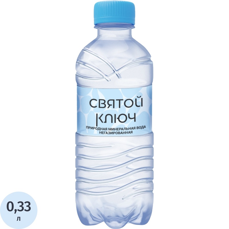Изображение товара Уценка. Вода минеральная Святой ключ столовая негазированная 0.33 л