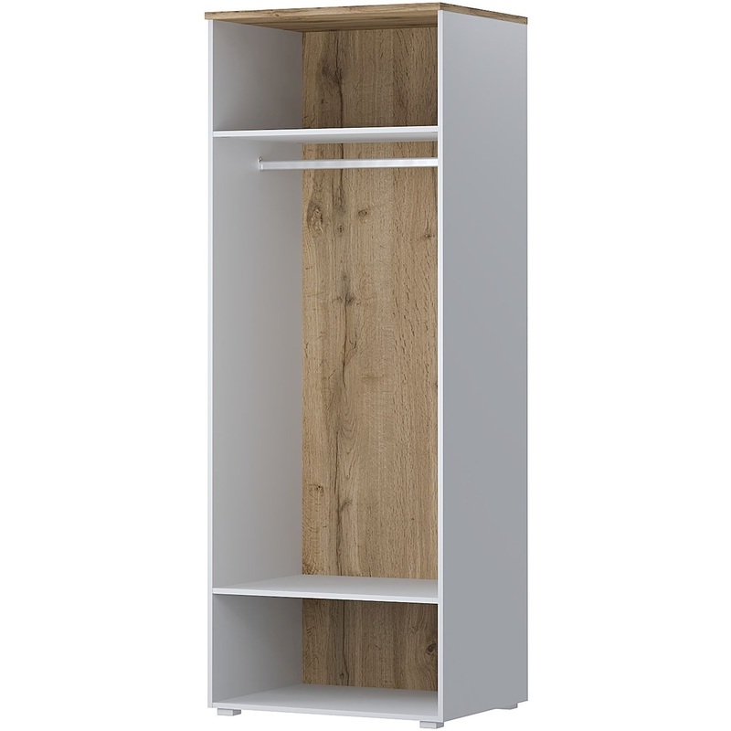 Изображение товара Корпус гардероба K-Loft 241H002 (дуб натуральный/белый, 786х616х2106 мм) Изображение товара Корпус гардероба K-Loft 241H002 (дуб натуральный/белый, 786х616х2106 мм)