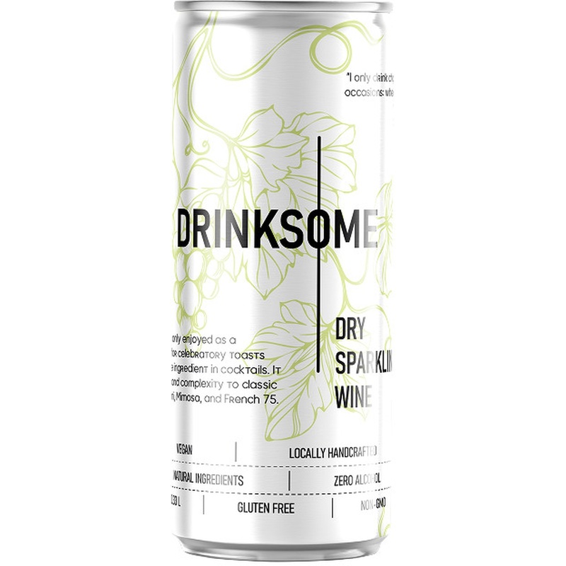 Изображение товара Безалкогольное игристое вино Dry Sparkling Wine 0.33 л Россия