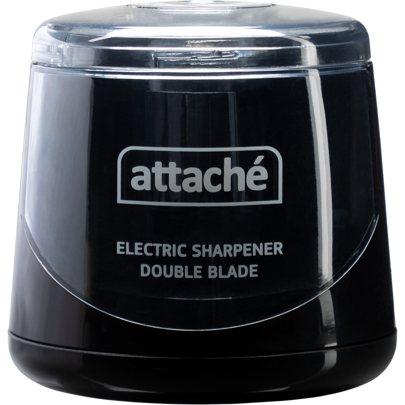 Изображение товара Электрическая точилка Attache черная для карандашей диаметром 6-8 мм