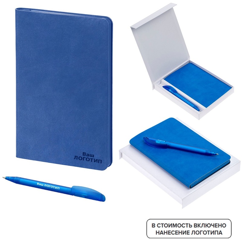 Изображение товара Набор ручки и блокнота Neat с индивидуальной печатью 20 шт