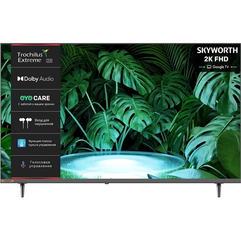 Изображение товара Телевизор 40 дюймов Skyworth 40E55G черный с Smart TV