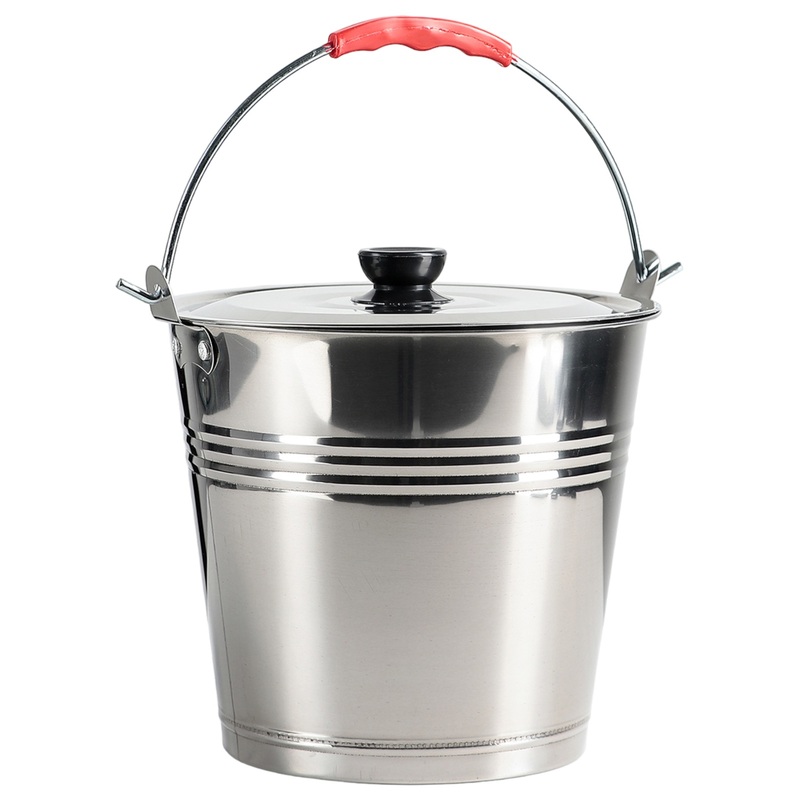 Изображение товара Ведро Appetite 9 л нержавеющая сталь с крышкой для дома и производства