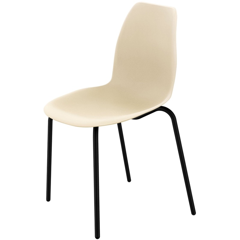Изображение товара Стул обеденный Sheffilton SHT-ST29/S130 бежевый/чёрный муар (пластик, металл)