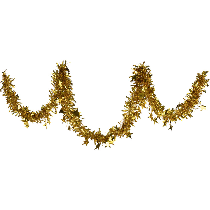 Изображение товара Мишура ёлочная новогодняя Время Чудес золотистая 200x9 см