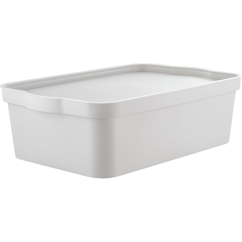 Изображение товара Ящик для хранения Keeplex Happy 14 л (серое перышко, 298х452х140 мм)