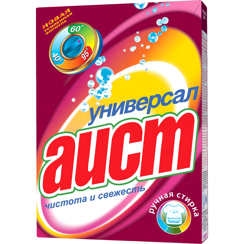 Изображение товара Порошок стиральный автомат Аист Универсал 0.4 кг для белого и цветного белья